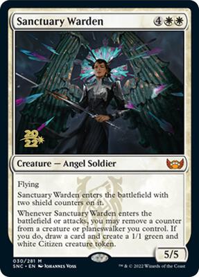 Sanctuary Warden card from Prerelease Cards