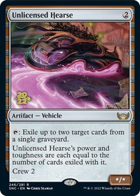 Unlicensed Hearse card from Prerelease Cards