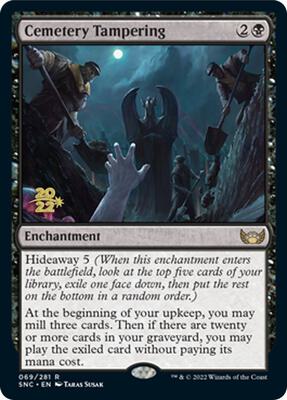 Cemetery Tampering card from Prerelease Cards