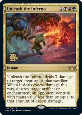 Unleash the Inferno card from Prerelease Cards