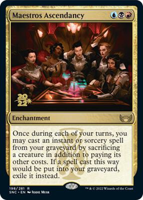 Maestros Ascendancy card from Prerelease Cards
