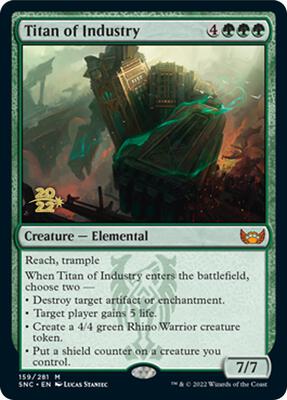 Titan of Industry card from Prerelease Cards