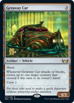 Getaway Car card from Prerelease Cards