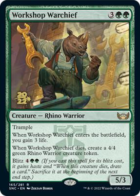 Workshop Warchief card from Prerelease Cards