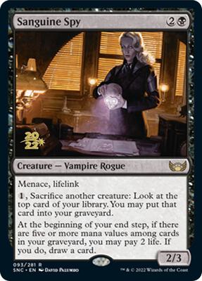 Sanguine Spy card from Prerelease Cards