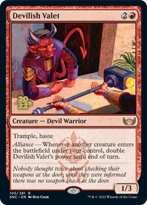 Devilish Valet card from Prerelease Cards