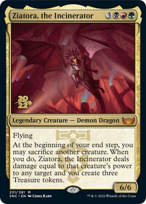 Ziatora, the Incinerator card from Prerelease Cards