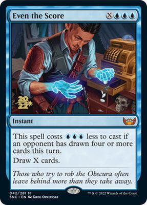 Even the Score card from Prerelease Cards