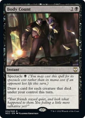 Body Count card from Commander: Streets of New Capenna