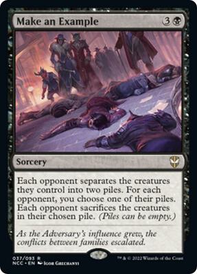 Make an Example card from Commander: Streets of New Capenna