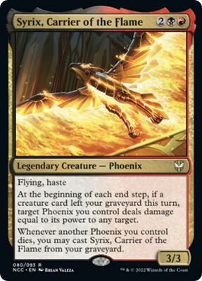 Syrix, Carrier of the Flame card from Commander: Streets of New Capenna