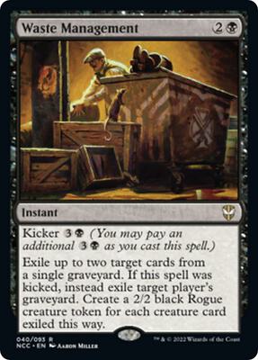 Waste Management card from Commander: Streets of New Capenna