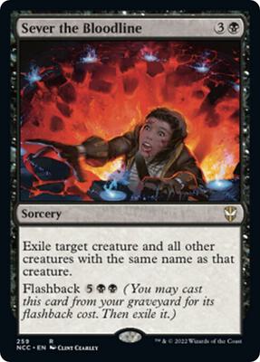 Sever the Bloodline card from Commander: Streets of New Capenna
