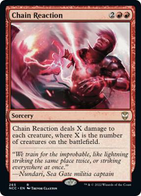 Chain Reaction card from Commander: Streets of New Capenna