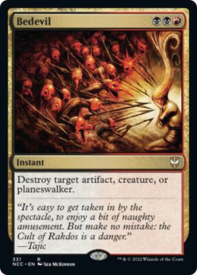 Bedevil card from Commander: Streets of New Capenna