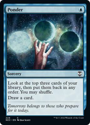 Ponder card from Commander: Streets of New Capenna