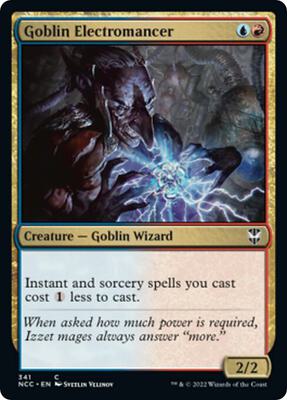 Goblin Electromancer card from Commander: Streets of New Capenna