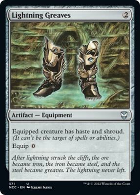Lightning Greaves card from Commander: Streets of New Capenna