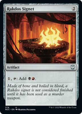 Rakdos Signet card from Commander: Streets of New Capenna