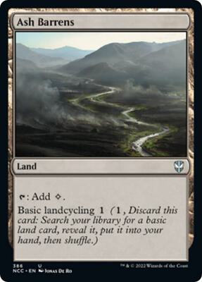 Ash Barrens card from Commander: Streets of New Capenna