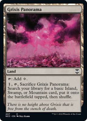 Grixis Panorama card from Commander: Streets of New Capenna