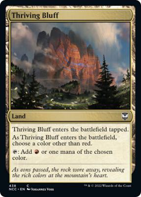 Thriving Bluff card from Commander: Streets of New Capenna