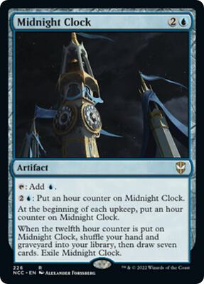 Midnight Clock card from Commander: Streets of New Capenna