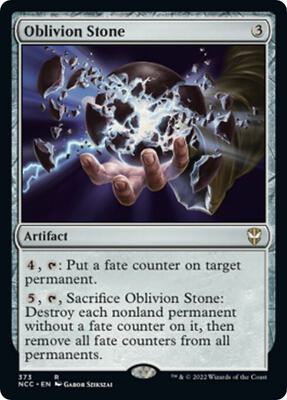 Oblivion Stone card from Commander: Streets of New Capenna