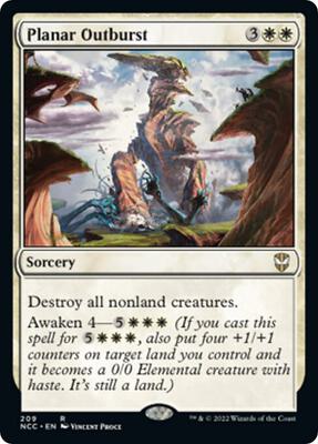 Planar Outburst card from Commander: Streets of New Capenna