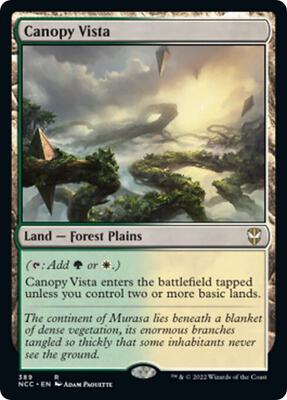 Canopy Vista card from Commander: Streets of New Capenna