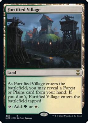 Fortified Village card from Commander: Streets of New Capenna
