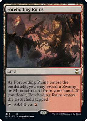 Foreboding Ruins card from Commander: Streets of New Capenna