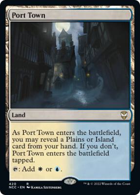 Port Town card from Commander: Streets of New Capenna