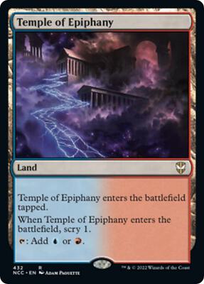 Temple of Epiphany card from Commander: Streets of New Capenna