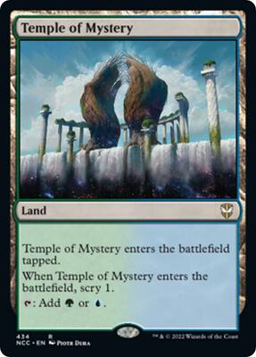 Temple of Mystery card from Commander: Streets of New Capenna