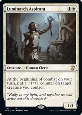 Luminarch Aspirant card from Commander: Streets of New Capenna