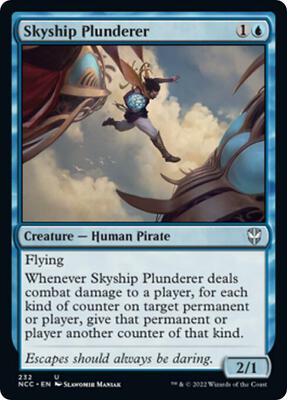 Skyship Plunderer card from Commander: Streets of New Capenna