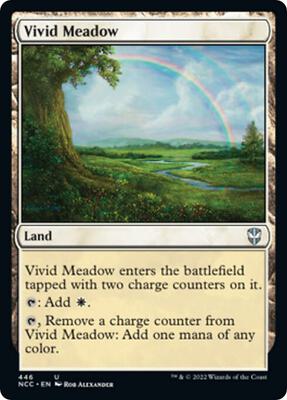 Vivid Meadow card from Commander: Streets of New Capenna