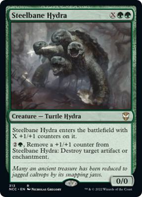 Steelbane Hydra card from Commander: Streets of New Capenna