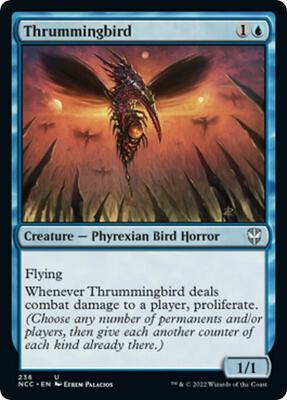 Thrummingbird card from Commander: Streets of New Capenna