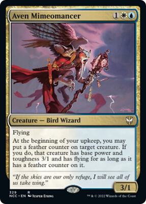 Aven Mimeomancer card from Commander: Streets of New Capenna