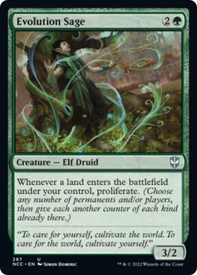 Evolution Sage card from Commander: Streets of New Capenna