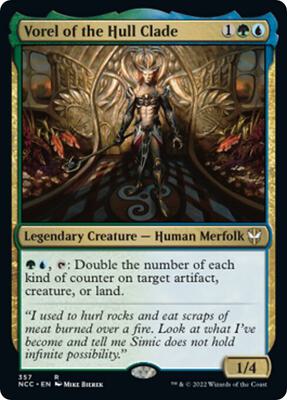 Vorel of the Hull Clade card from Commander: Streets of New Capenna