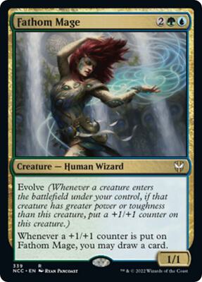 Fathom Mage card from Commander: Streets of New Capenna
