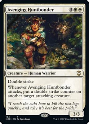 Avenging Huntbonder card from Commander: Streets of New Capenna