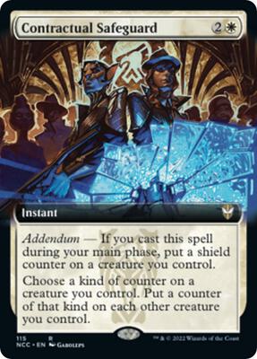 Contractual Safeguard (Extended Art) card from Commander: Streets of New Capenna