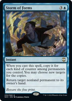 Storm of Forms card from Commander: Streets of New Capenna