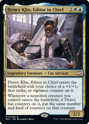 Denry Klin, Editor in Chief card from Commander: Streets of New Capenna