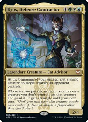 Kros, Defense Contractor card from Commander: Streets of New Capenna