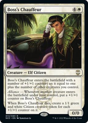 Boss's Chauffeur card from Commander: Streets of New Capenna